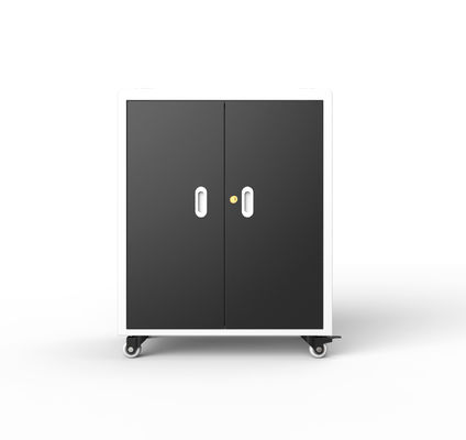 Kabinet pengisian laptop bersertifikat CE FCC RoHS ISO CCC dengan kunci dan kunci kipas pendingin dan lubang ventilasi