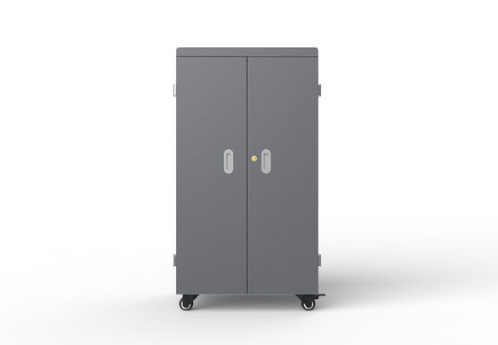 64 Port Kapasitas Besar USB Charging Cart dengan 100-250V Input Voltage dan 5V 2A Output untuk Tablet