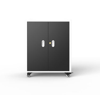 30 Slot Multiple Laptop Storage Cabinet AC Power Sockets Karet Pengisian