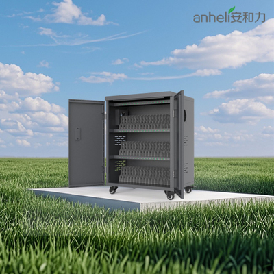 54 USB Slot USB Pengisian Keranjang ABS Teknik Plastik Interlayer Jenis Kabinet Pengisian