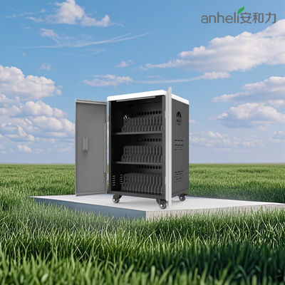 Keranjang pengisian tablet 42-port dengan AC Power dan Fans pendingin