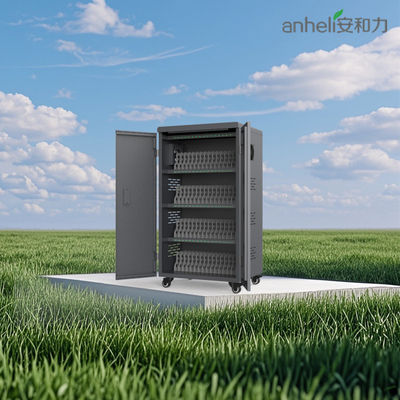 Lemari Pengisi Daya Tablet Port USB 64 Lembaran Galvanis dengan Keamanan 8S