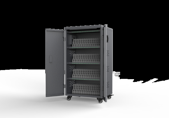 Lemari Pengisi Daya USB 64-Bay untuk Tablet dengan Kipas Pendingin