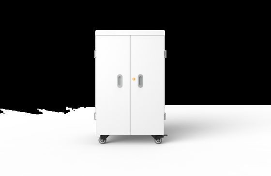 42 Charging Ports Kabinet pengisian iPad dengan Direct AC Power dan Roda Standar Medis Jerman