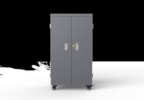 Harga Pabrik Disusun sepenuhnya Kompakt Tablet Storage Cabinet USB Pengisian Mobil untuk 64 Perangkat