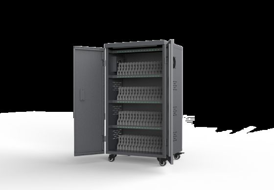 Harga Pabrik Disusun sepenuhnya Kompakt Tablet Storage Cabinet USB Pengisian Mobil untuk 64 Perangkat