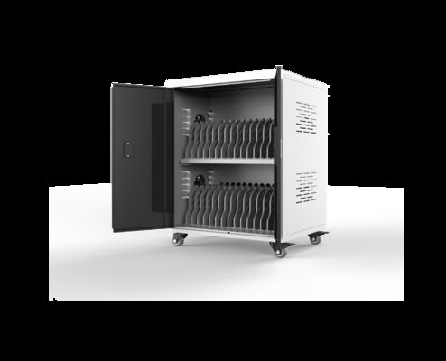Kabinet Pengisian Laptop Chromebook 30 Slot AC Power Direct Charging Pengisian Trolley