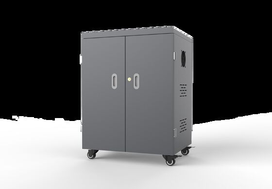 54 USB Slot Tablet Storage Cabinet dengan bahan lembaran galvanis dan Sistem Perlindungan Keamanan 8S