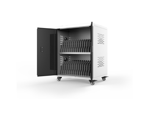 Laptop Chromebook Pengisian Kabinet 30 AC Power Sockets Pengisian Keranjang