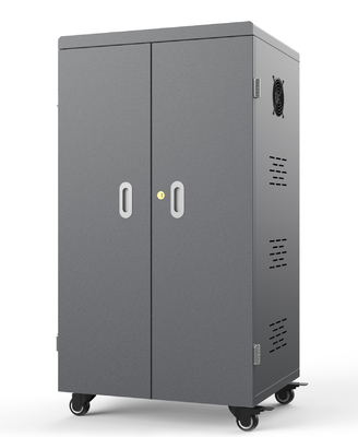 0.8mm Galvanized Ipad Lockable Charging Cabinet Cart Untuk Sekolah