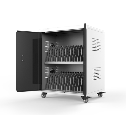 AC Power Ipad Chromebook Charging Cart 30 Bays Dengan Kipas Pendingin