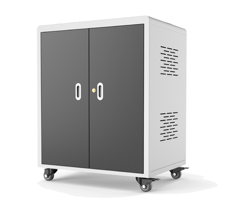 AC Power Ipad Chromebook Charging Cart 30 Bays Dengan Kipas Pendingin